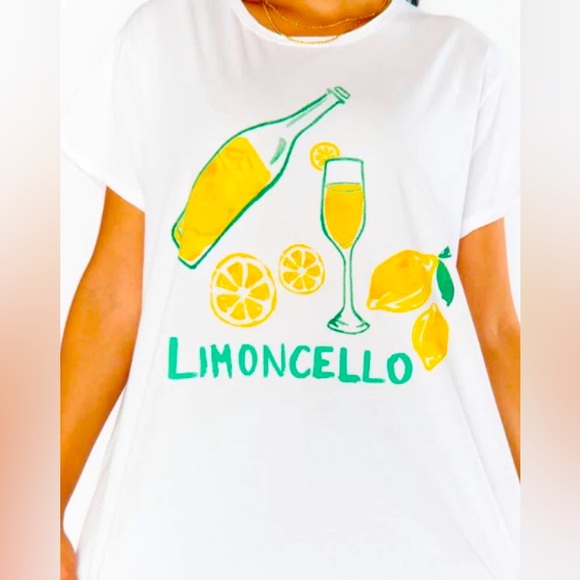Show Me Your MuMu Tops - Show Me Your Mumu Limoncello Short Sleeve T-Shirt Medium 100% Cotton Vacation